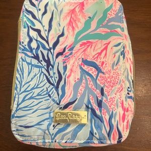 Lilly Pulitzer Makeup Tote with Brushes